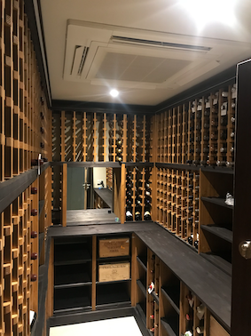 A wine store built by West Sussex Eco Builders
